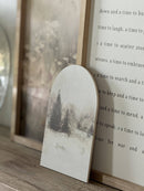 Winter Landscape, Arch | Christmas Decor: 7x10"