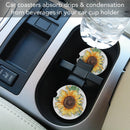 Sunflower Fields Bulk Stone Car Coaster