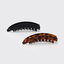 Banana Clip 2pc- Black & Tort - Buenz Gifts