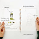 Camping watercolor workbook - Buenz Gifts