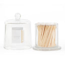 Glass Jar with Lid & 120 Wooden White Matches
