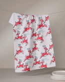 Prancing Reindeer Tea Towel