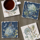 Bohemian Blue Assorted Image Tumbled Tile Coaster 4 Pack