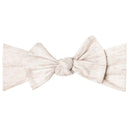 Knit Headband Bow - Oat