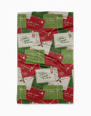 Christmas Letter Pile Tea Towel