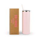 20oz POWDER COATED SKINNY TUMBLER: Beige - Buenz Gifts