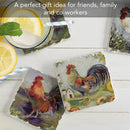 Meadowbrook Farm Assorted Image Tumbled Tile Coaster 4 Pack