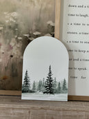 Winter Tree Landscape, Arch | Christmas Decor: 7x10"