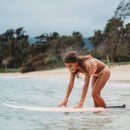 "Surf" Surfboard with Silver Accents Hair Tie Bracelets: Medium