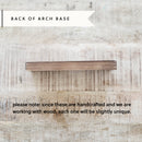 Arch Wood Base *BASE ONLY! Arches Sold Separately*: Dark Walnut / Small - Buenz Gifts