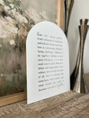 Love Isn't Always Arch: 11x15"