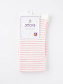Rufia - Colorful Striped Mid-Calf Socks: Blue / One Size - Buenz Gifts
