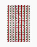 Christmas Holly Stripe Tea Towel