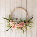 Wreath - Beaded Hoop, Pink Dahlia (PC) - Buenz Gifts