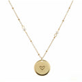 Girls Pearl Station Chain Necklace