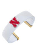 NE Huskers Resin Cuff Bracelets
