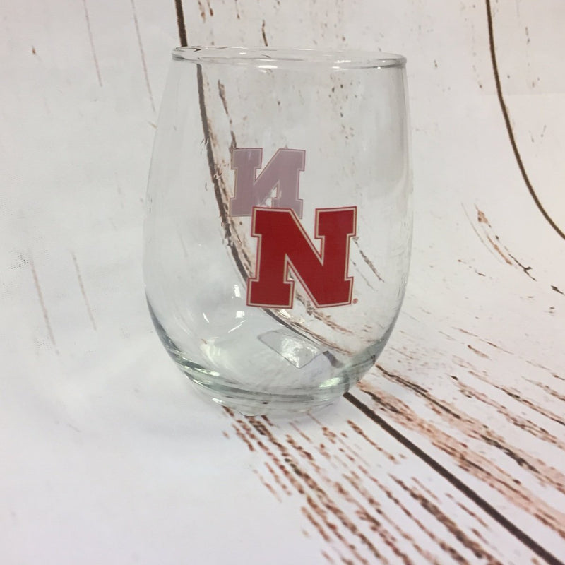 Nebraska Husker Stemless Wine Glasses - Buenz Gifts